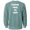 Unisex Midweight Pigment-Dyed Crewneck Sweatshirt Thumbnail